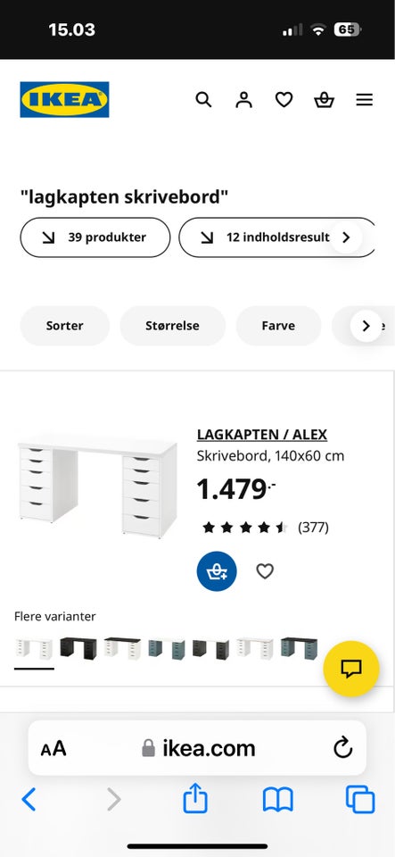 Skrivebord Ikea , Lagkapten