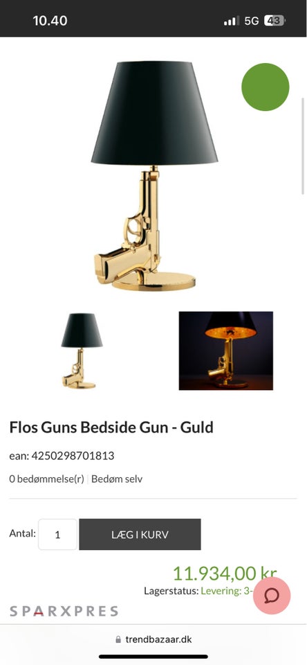 Anden bordlampe, Floss