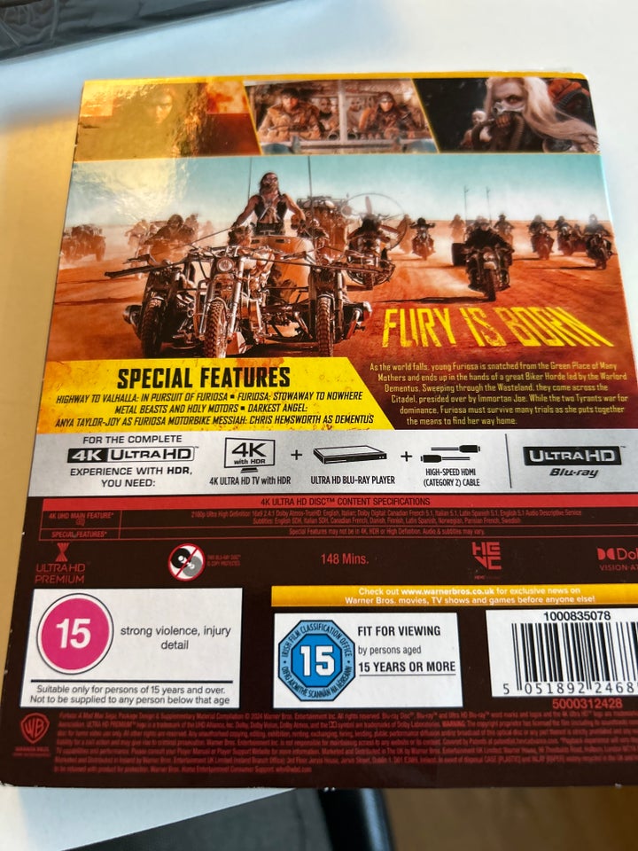 Furiosa A mad Max saga , Blu-ray,