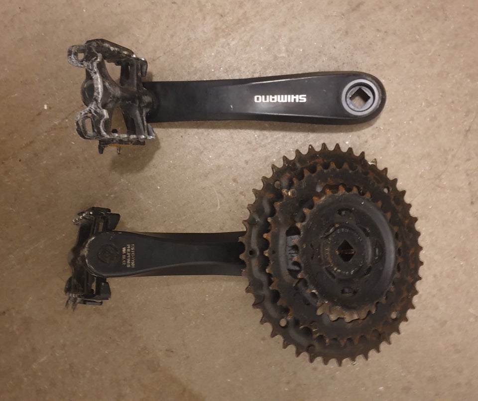 Kranksæt Shimano 3speed til