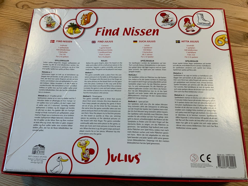 Find Nissen, Børne og familiespil,