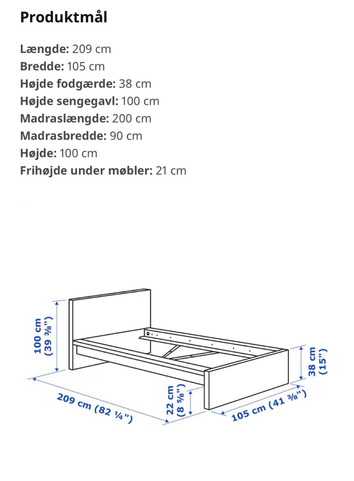 Enkeltseng, Ikea, Malm