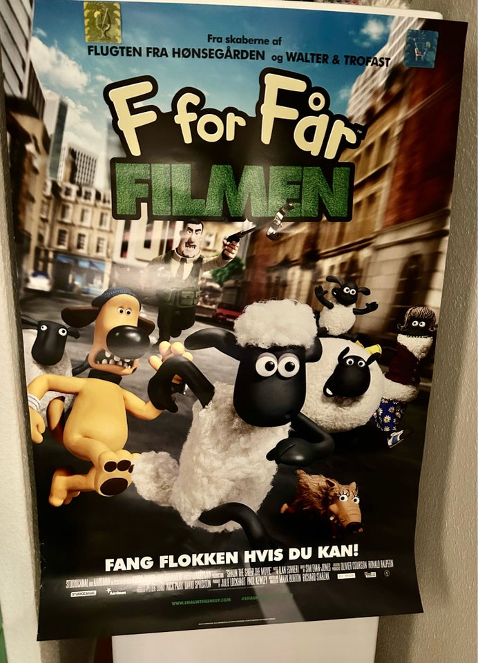 Filmplakat F for får filmen, b: 70 h: