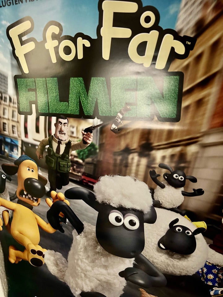 Filmplakat F for får filmen, b: 70 h: