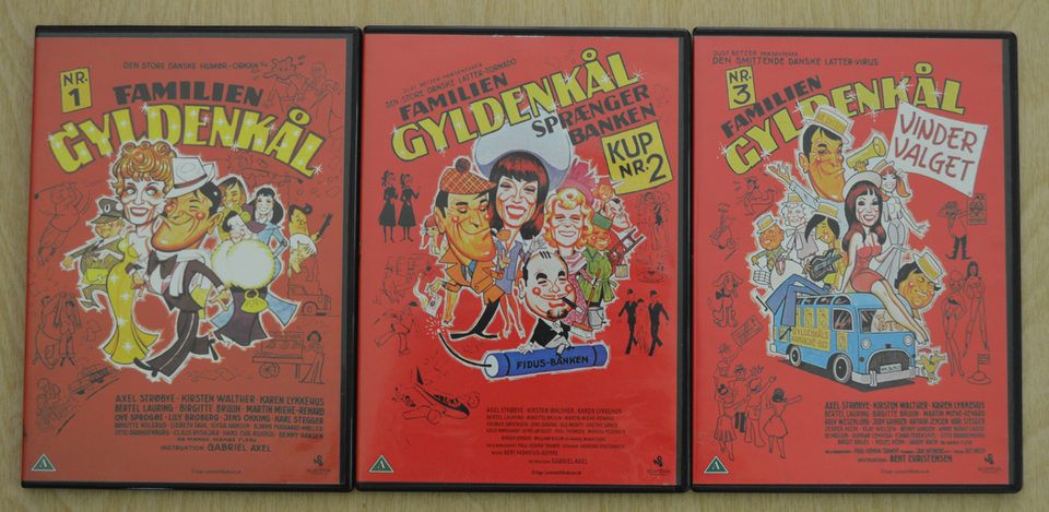 Familien Gyldenkål 1-2-3, DVD,