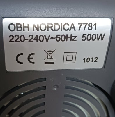 BLENDER OBH Nordica 7781