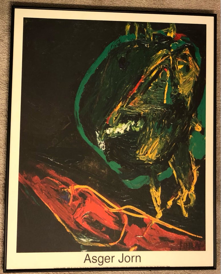 Plakat, Asger Jorn. , b: 60 cm h: 73 cm