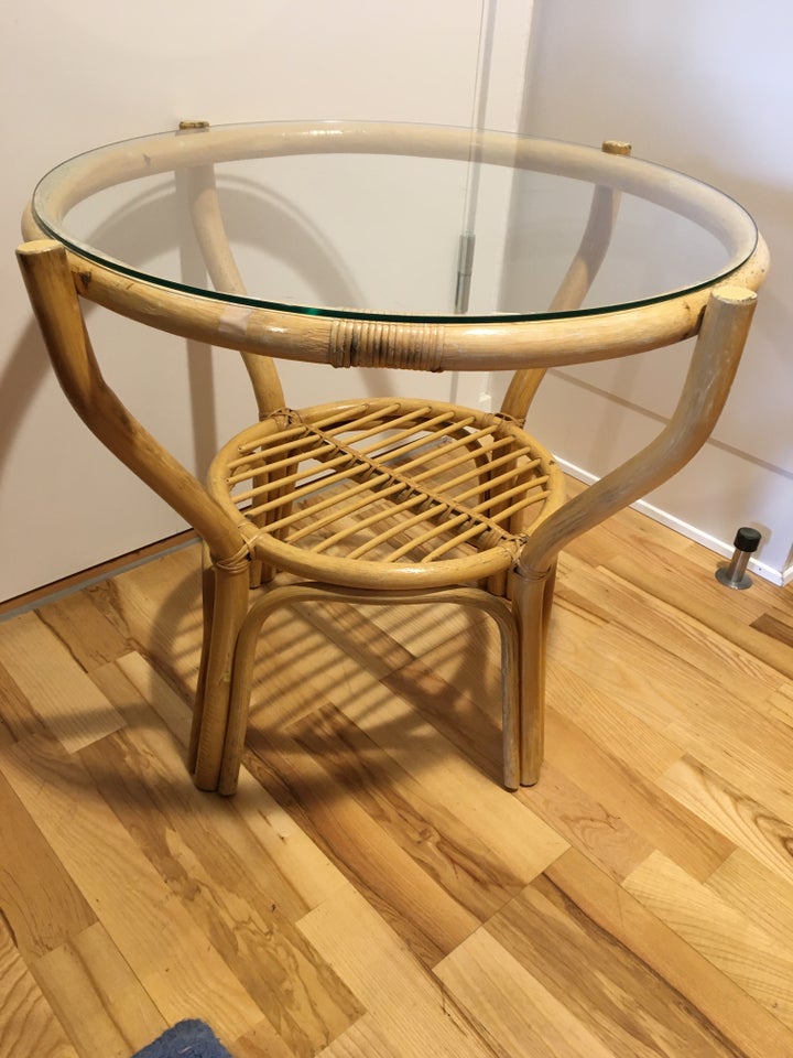Bambus sofabord med gladplade