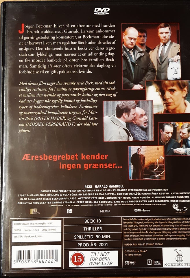 BECK 10 MANDEN UDEN ANSIGT, DVD,