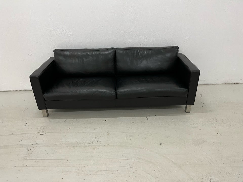 Sofa, læder, 3 pers.