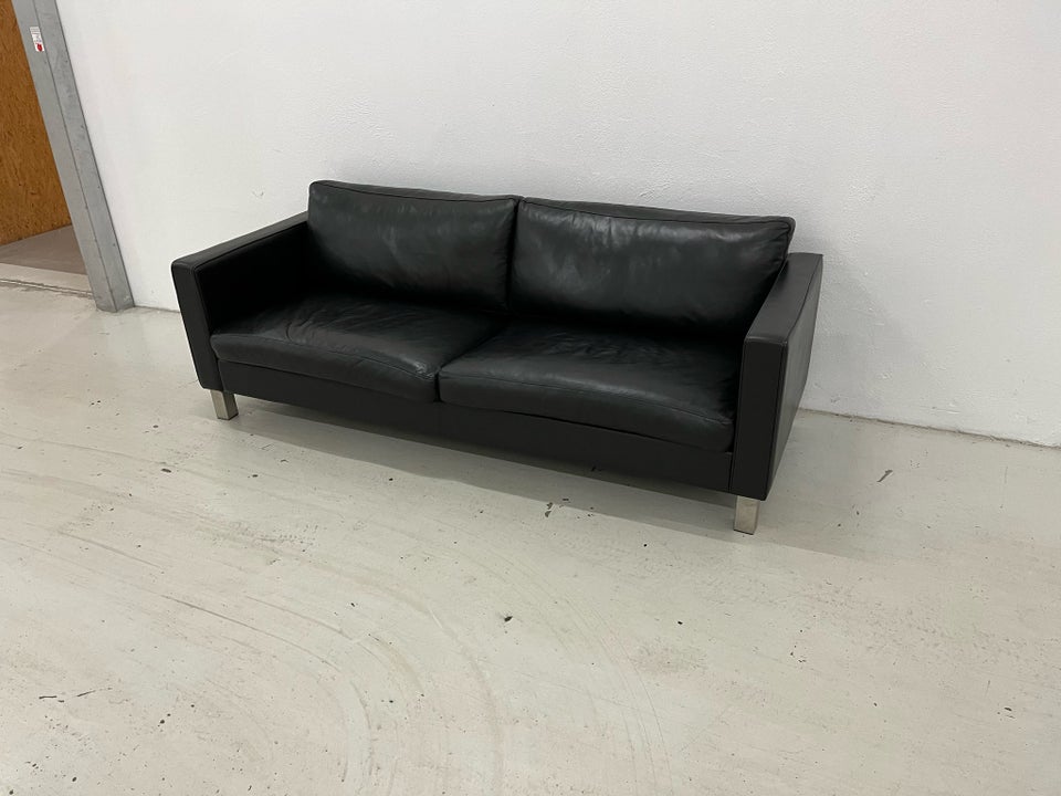 Sofa, læder, 3 pers.