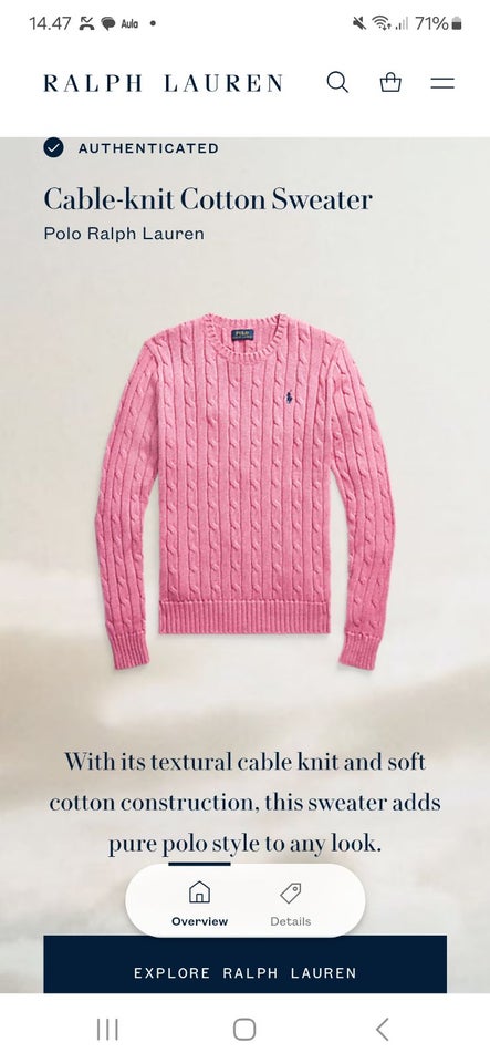 Sweater, Ralph Lauren, str. L