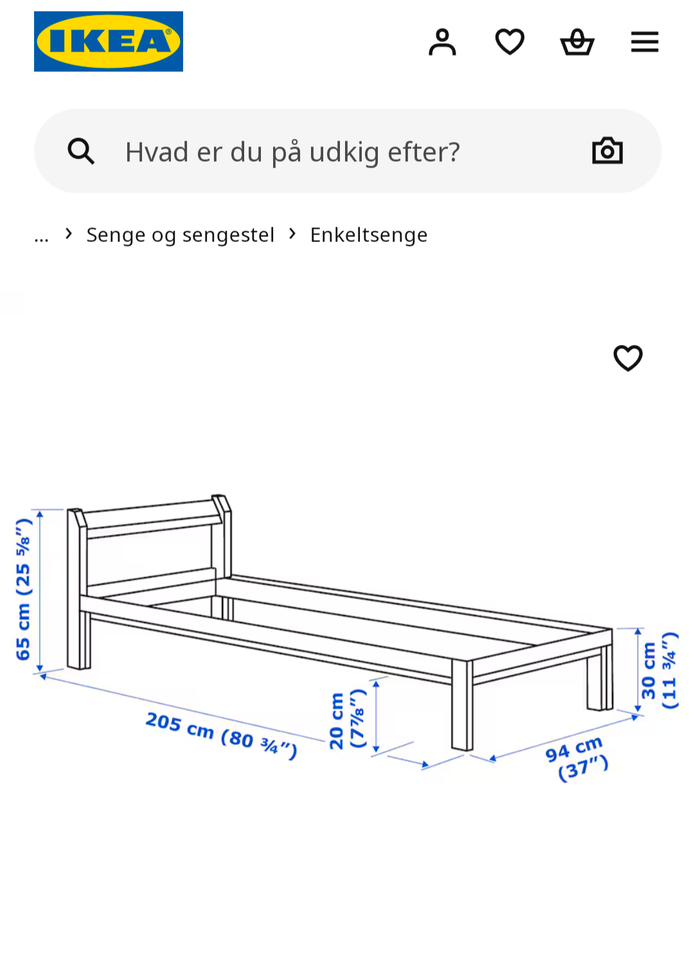 Enkeltseng, Neiden