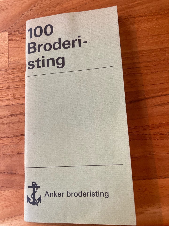 “100 Broderi-sting”, Anker