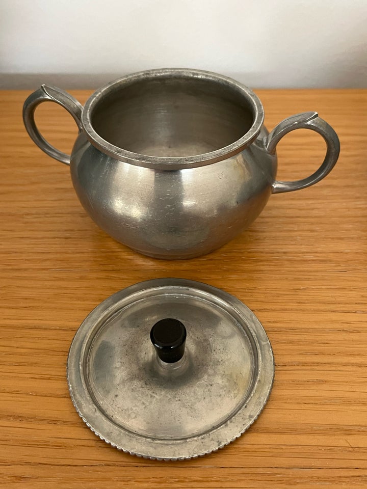 Tin Krukke med låg Pewter