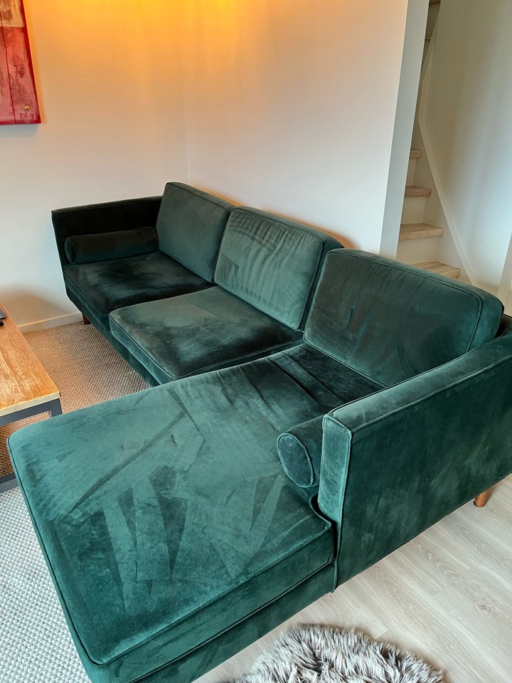 Sofa, velour, 3 pers.