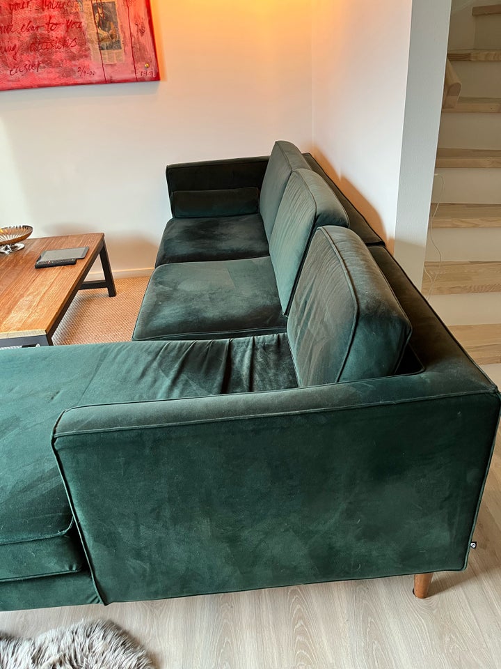 Sofa, velour, 3 pers.