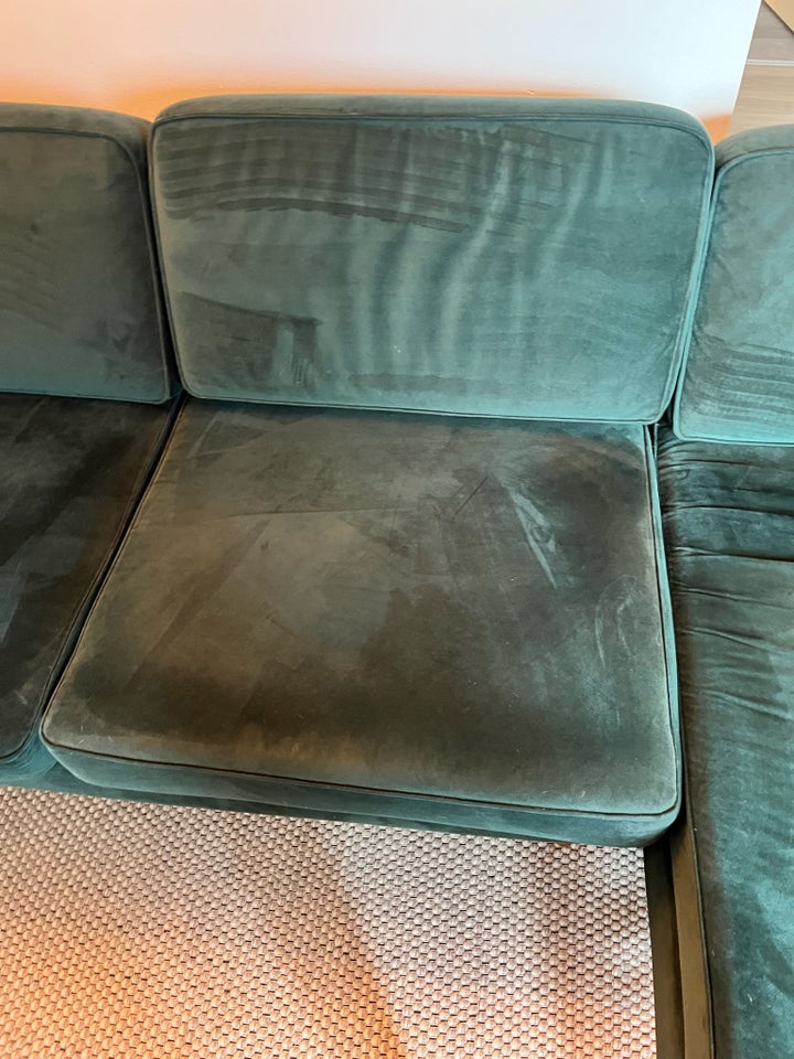 Sofa, velour, 3 pers.