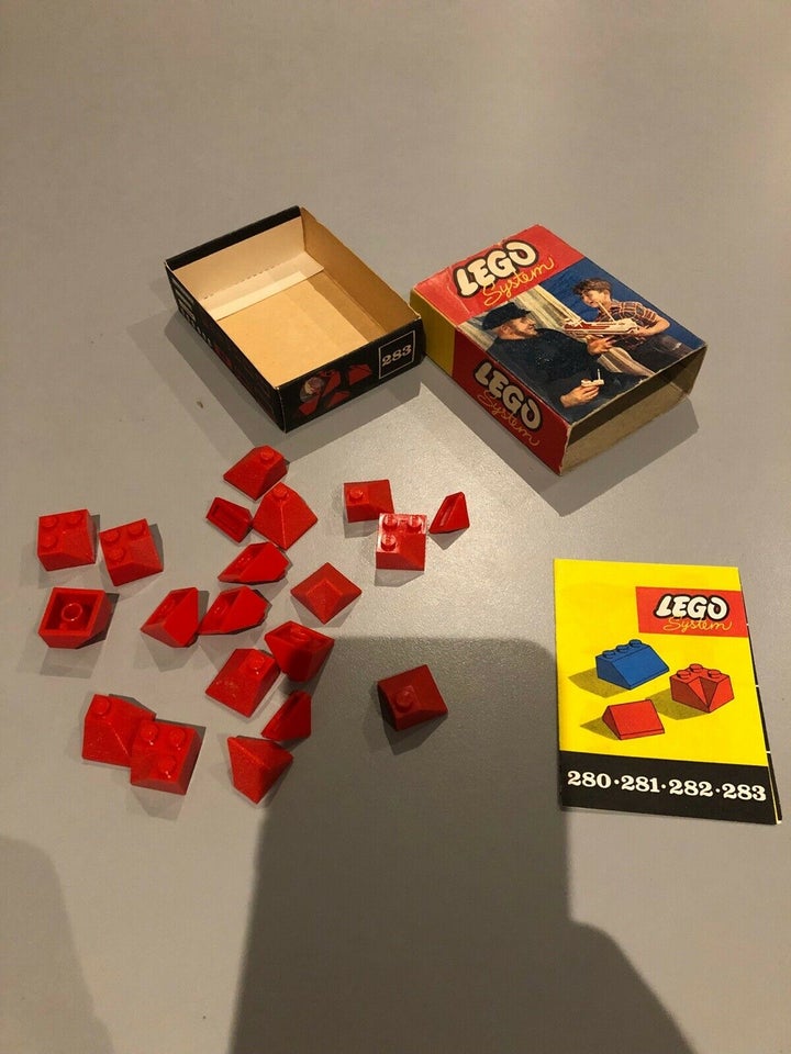 Lego System 283 MED KASSE OG