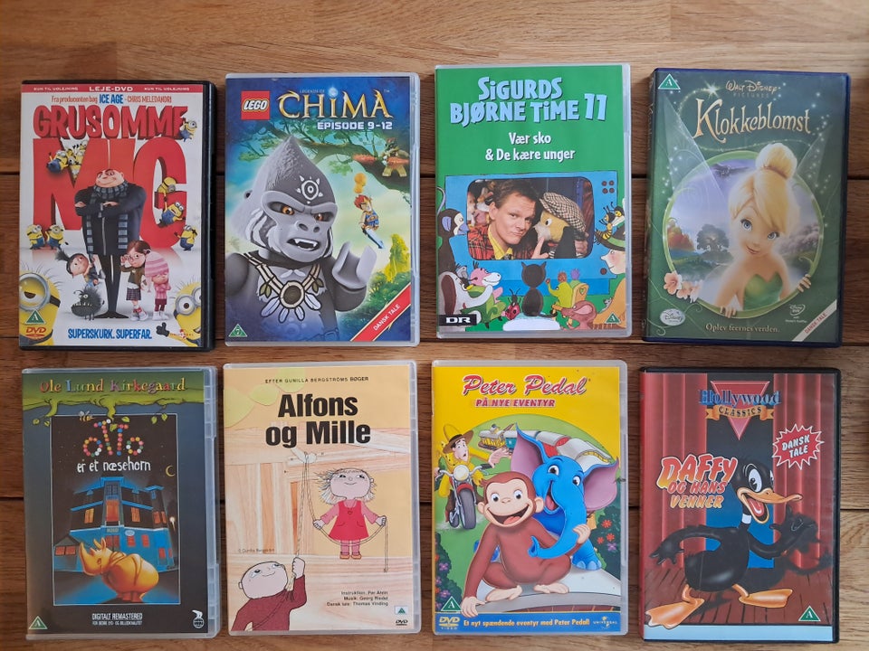 Tintin, Klokken m.fl., DVD