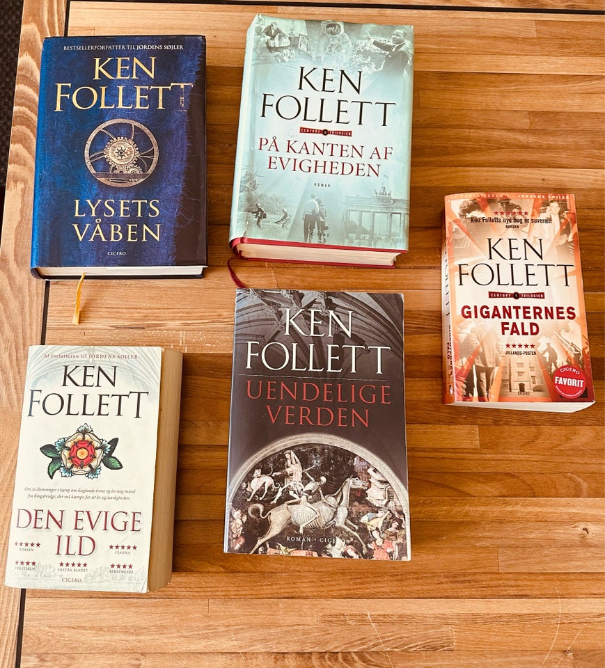 Diverse Ken Follett bøger Ken