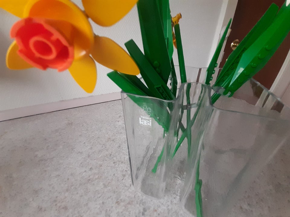 Glas Vase med firkantet form