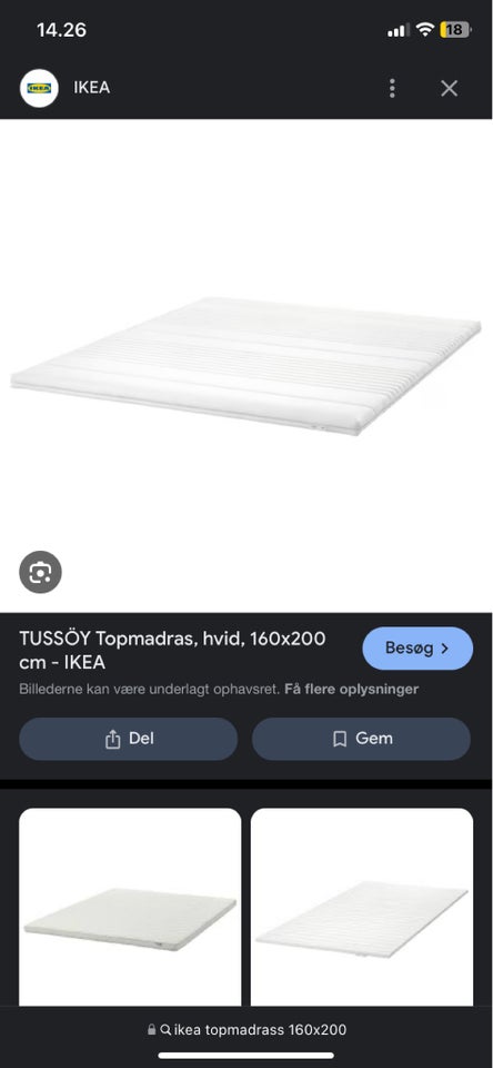 Seng 160x200, Ikea