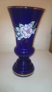 Glas Stor krystalvase Bohemia