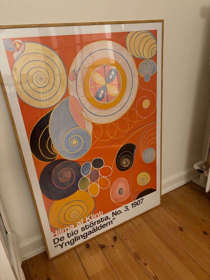 Plakat og træramme, Hilma af Klint