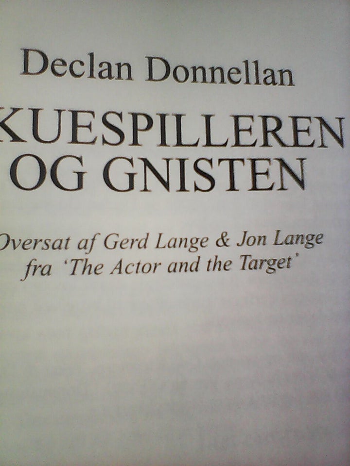 Skuespilleren og gnisten, Declan