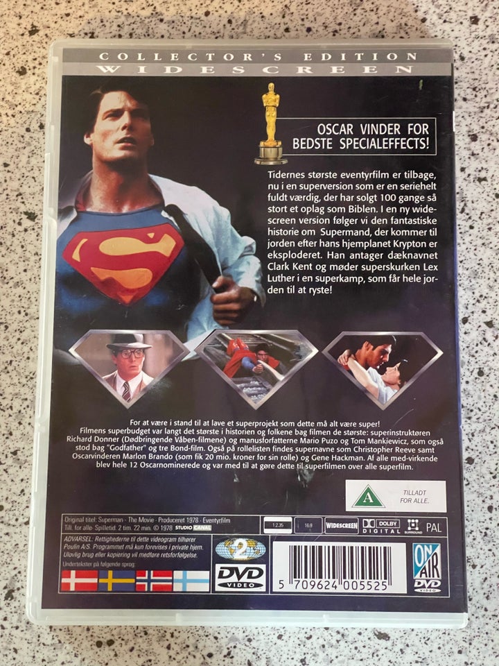 Superman, DVD, eventyr