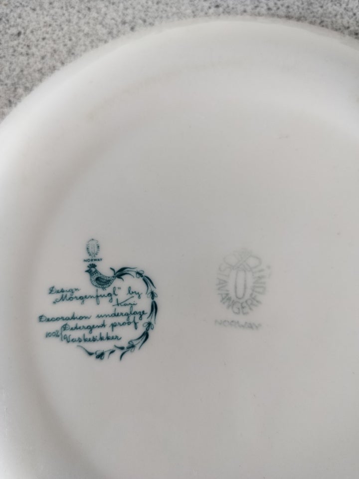 Porcelæn, Frokosttallerken ,