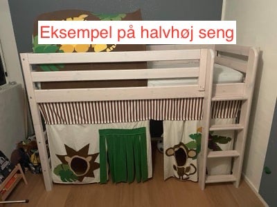 Halvhøj seng Flexa b: 90 l: 200