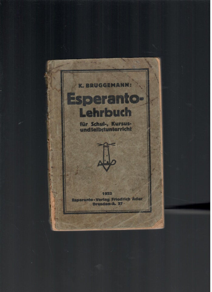 Esperanto Lehrbuch (på tysk), K.