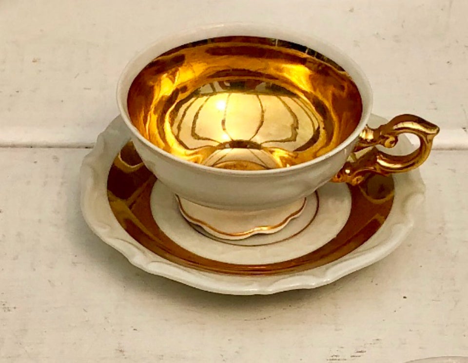 Porcelæn, Guld mocca kopper