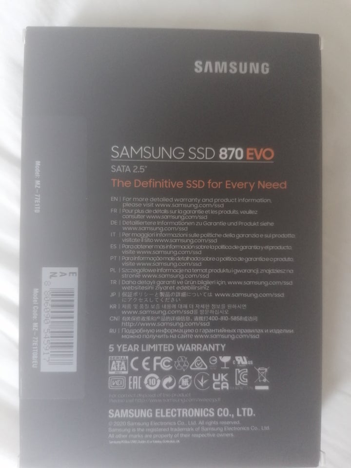 Samsung, ekstern, 1000 GB