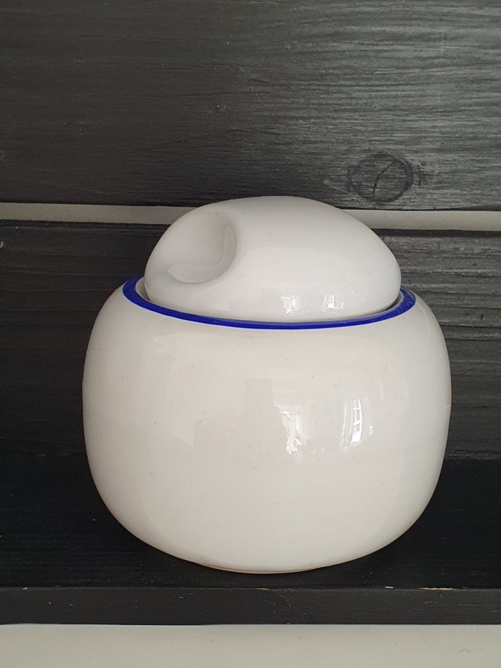 Porcelæn Krukke med låg Vintage