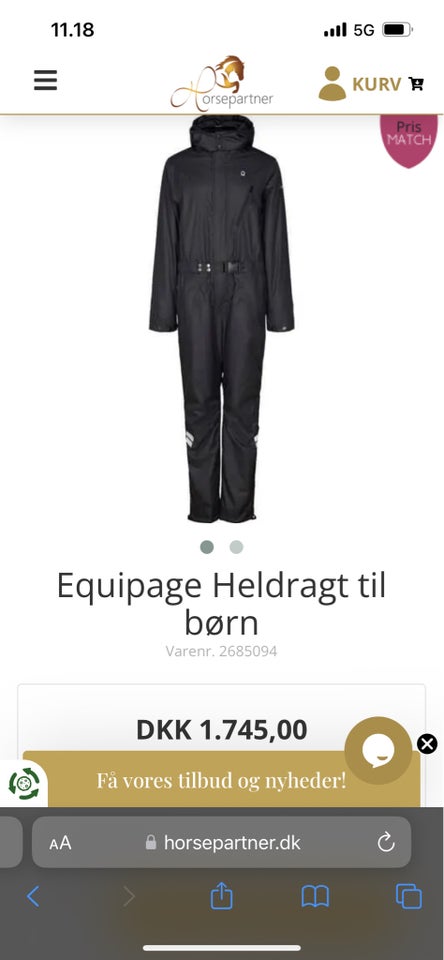 Heldragt, Equipage heldragt, str.