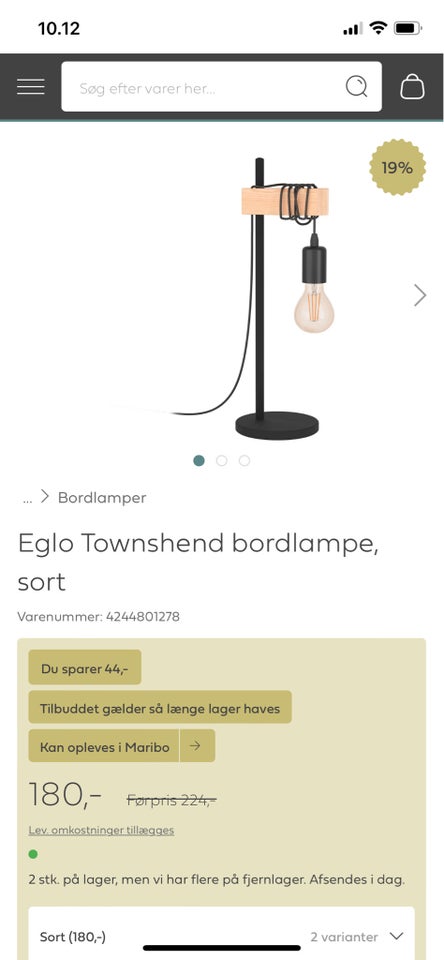 Anden bordlampe Eglo Townshend