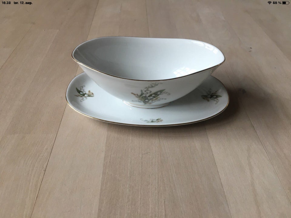 Porcelæn Sovseskål Retro 