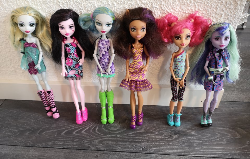 Andet, Monster high 6 stk samlet