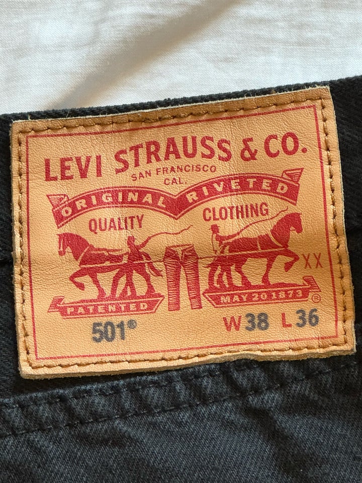 Jeans, Levis 501 str. 38/36 - som