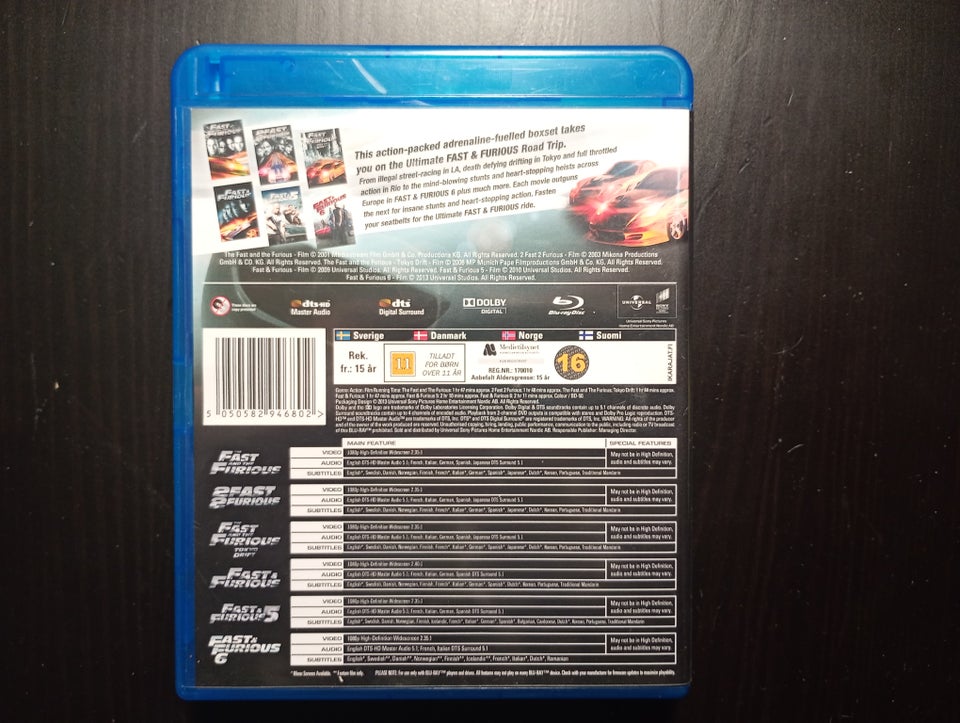 The fast and the furious , Blu-ray,