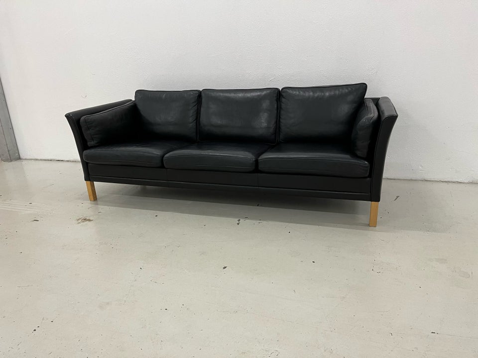 Sofa, læder, 3 pers.