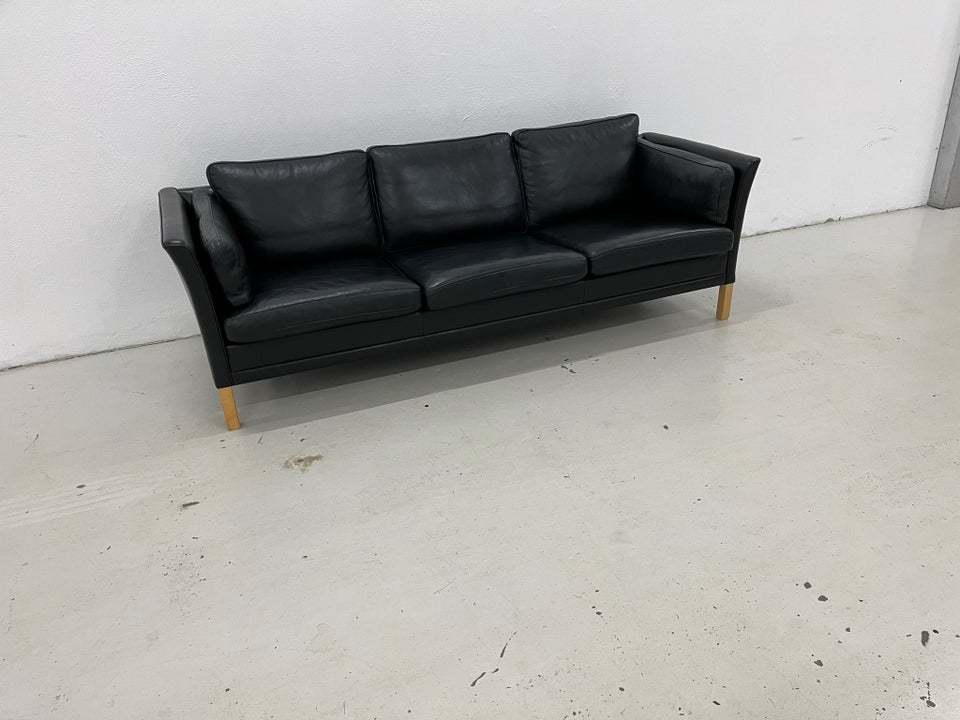 Sofa, læder, 3 pers.