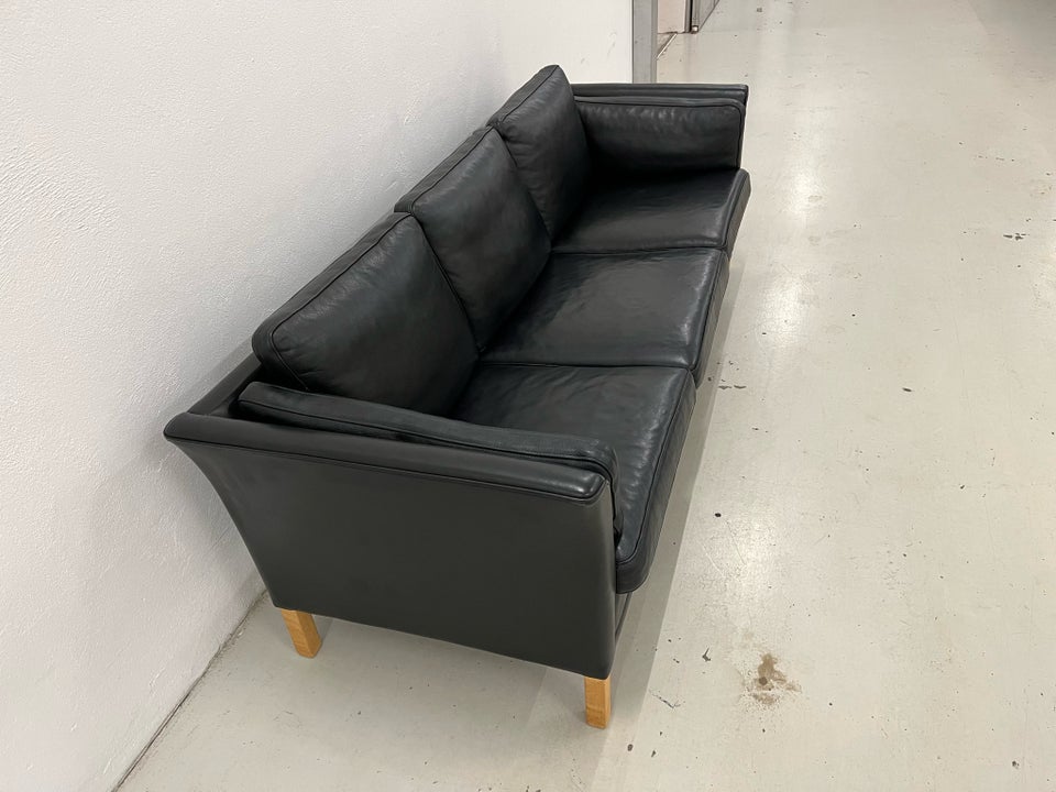 Sofa, læder, 3 pers.