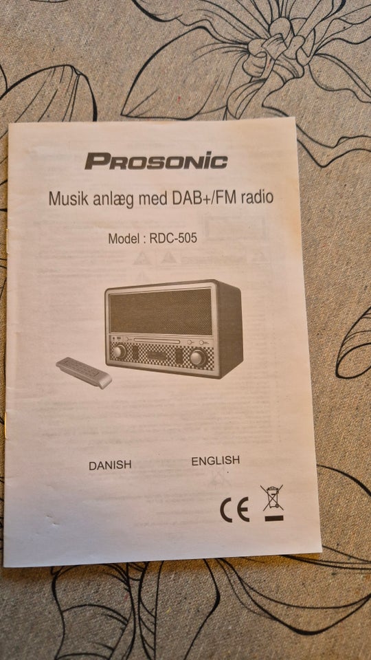 DAB-radio, Prosonic, RDC-505