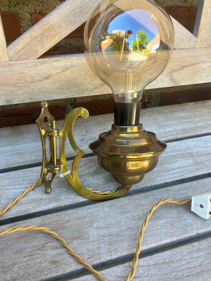 Væglampe Antik messing