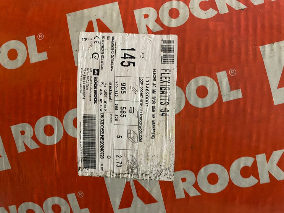 Rockwool isolering