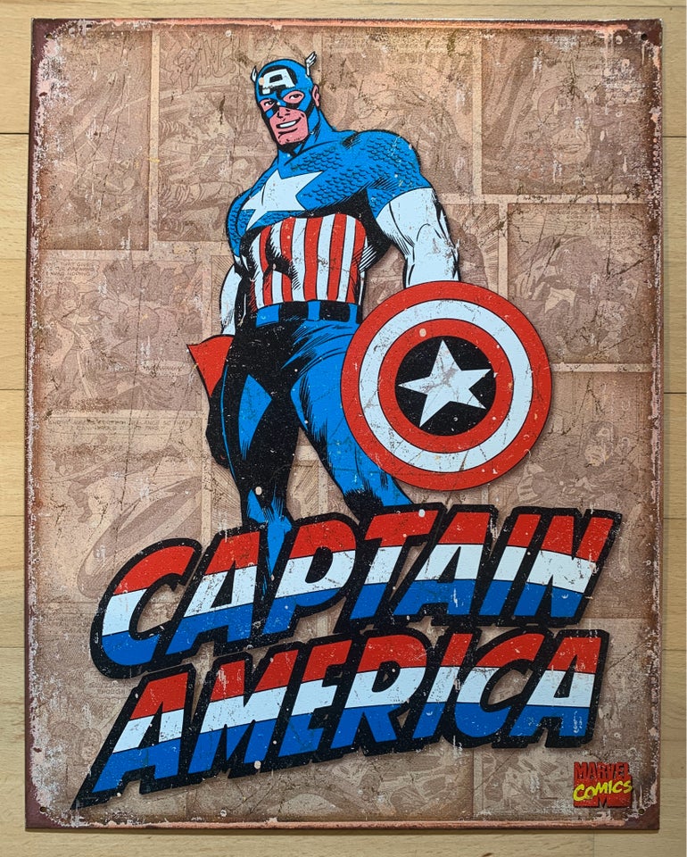 Metal motiv: Captain America b: